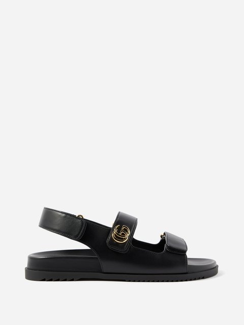 Leather sandal GUCCI 771578 BKO001000 - Ancote