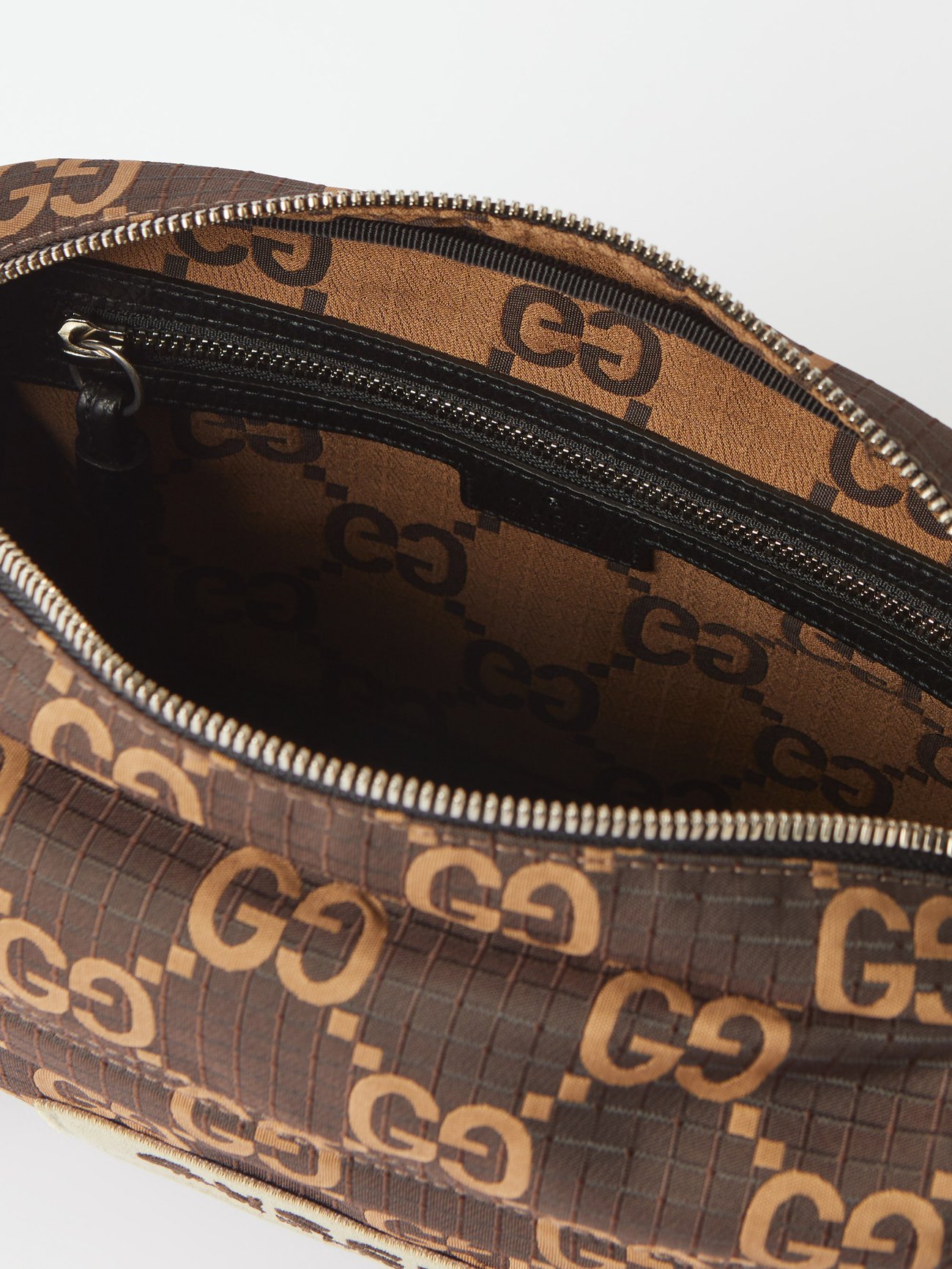 Cloth crossbody bag Gucci Brown in Cloth - 31397773