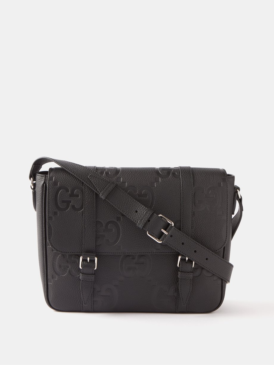 Gucci black 2025 pebbled leather bag