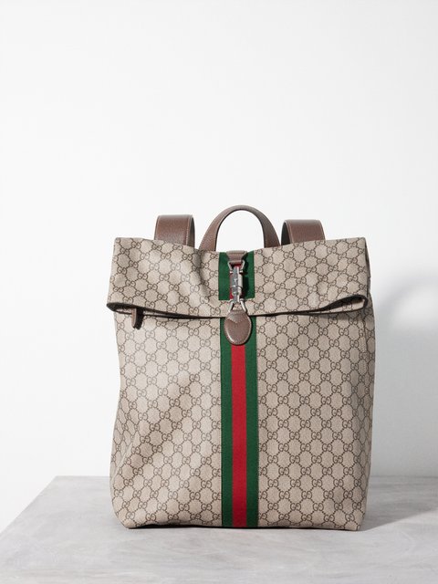 Gucci gg supreme outlet canvas backpack