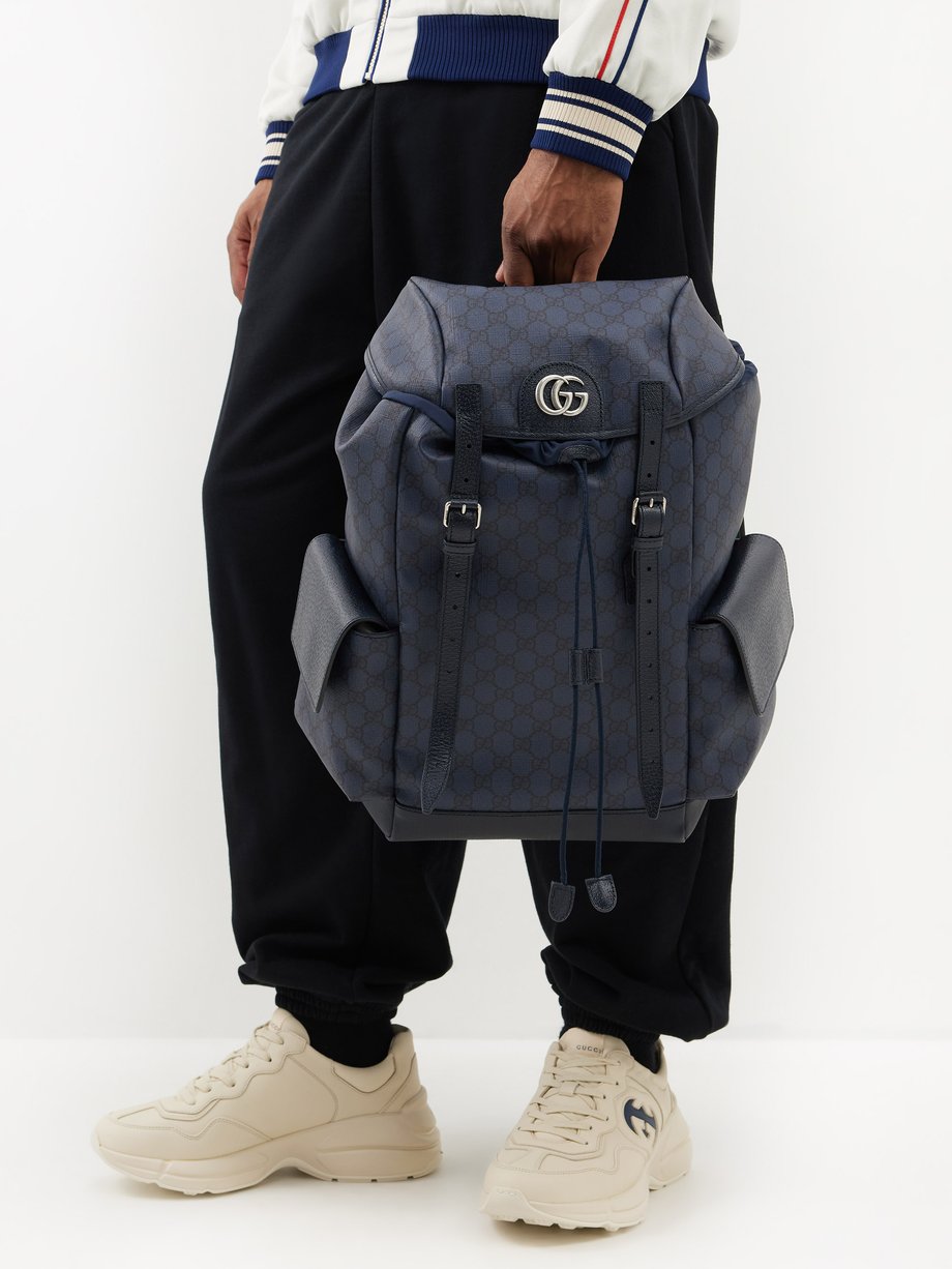 Blue Ophidia GG Supreme canvas backpack | Gucci | MATCHESFASHION US