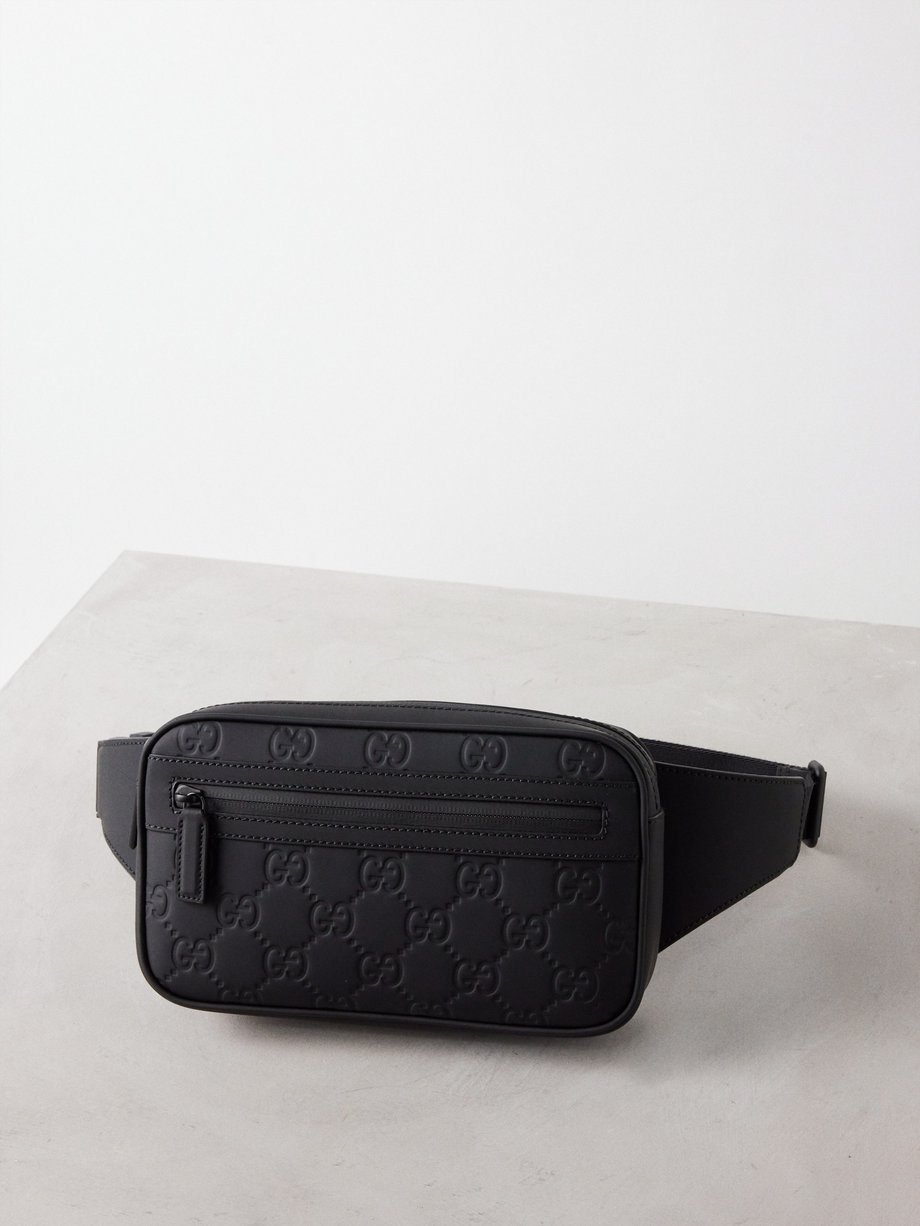 Black GG leather cross-body bag | Gucci | MATCHESFASHION UK