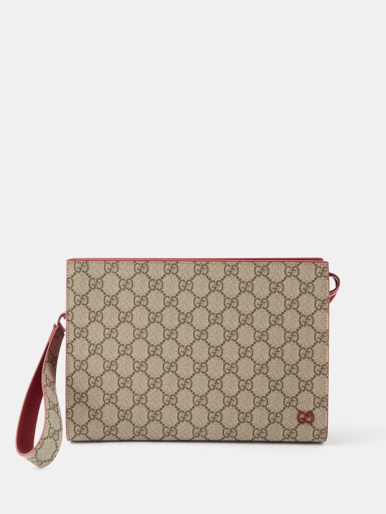 Gucci GG Canvas,Leather Pen Case (Beige,Brown) Pencil case accessory case  28882