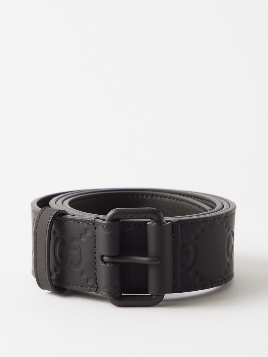 HealthdesignShops, gucci support black leather belt