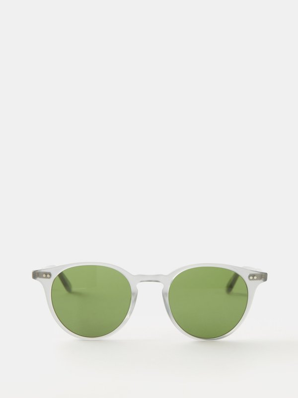 Garrett Leight Clune round acetate sunglasses