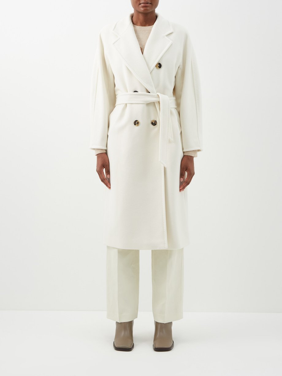White Madame coat | Max Mara | MATCHES UK