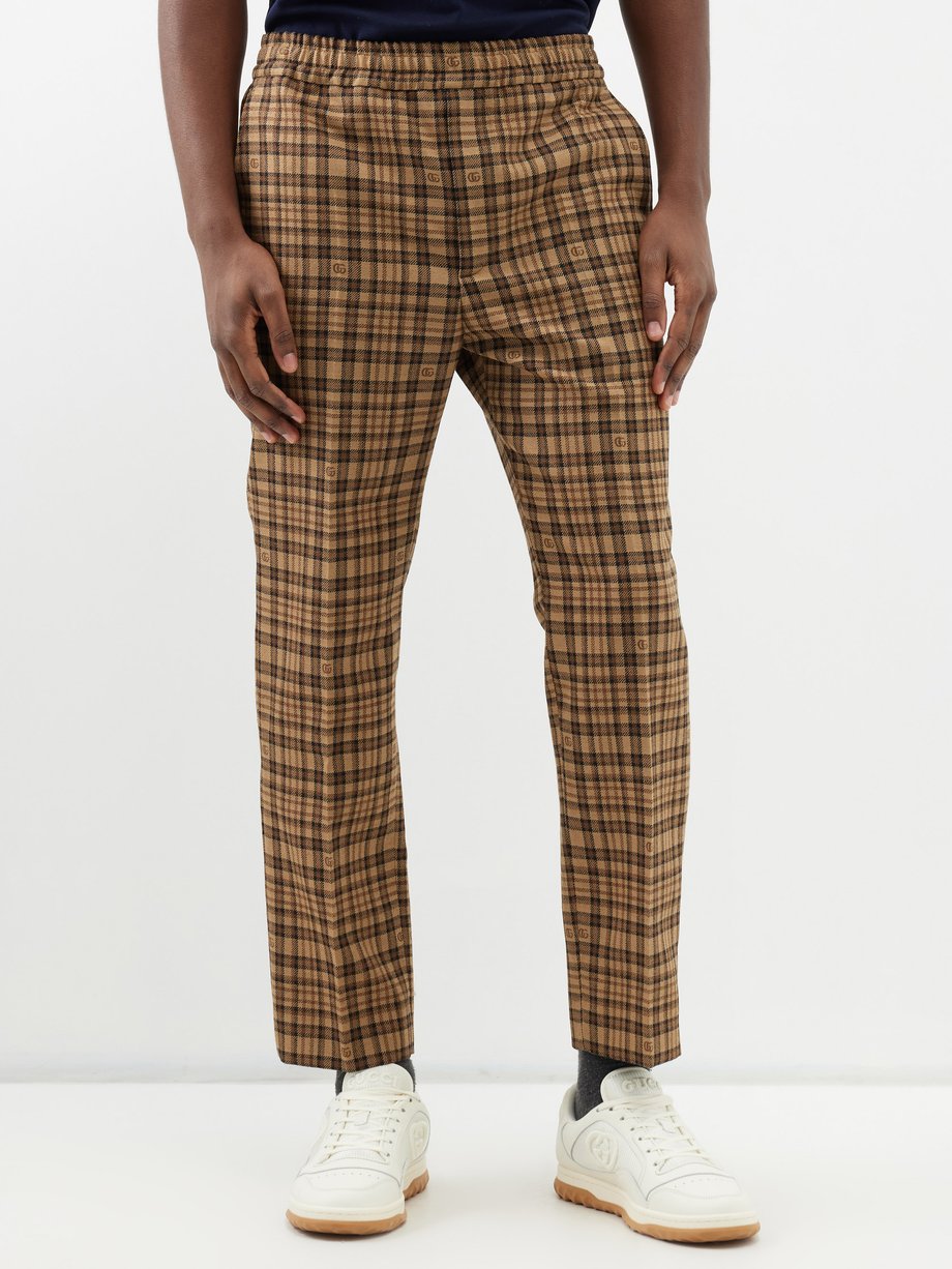 Unique Bargains Men's Plaid Pants Formal Business Checked Trousers -  Walmart.com