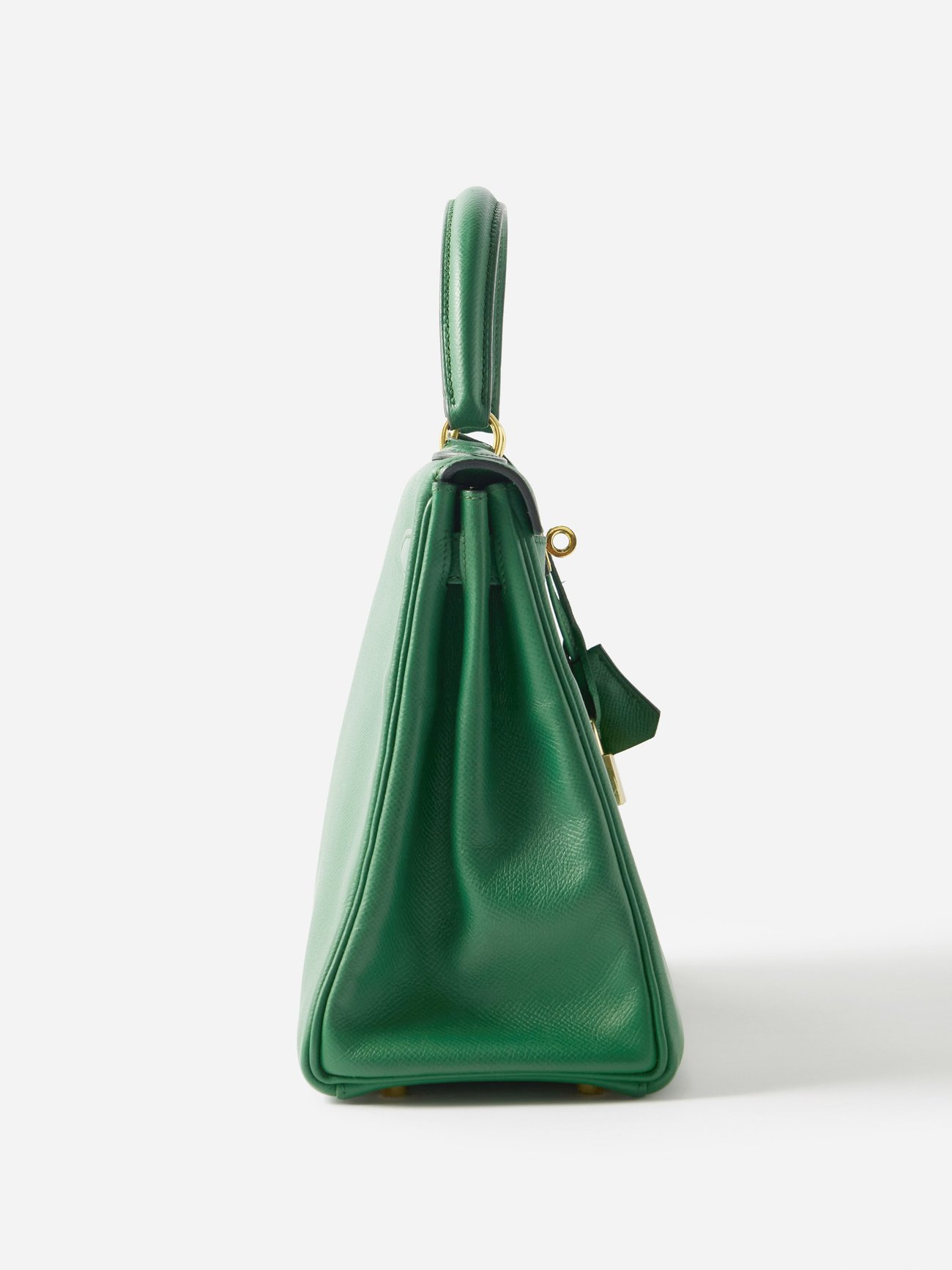 Green Vintage Hermès Kelly 28cm handbag, MATCHES x Sellier