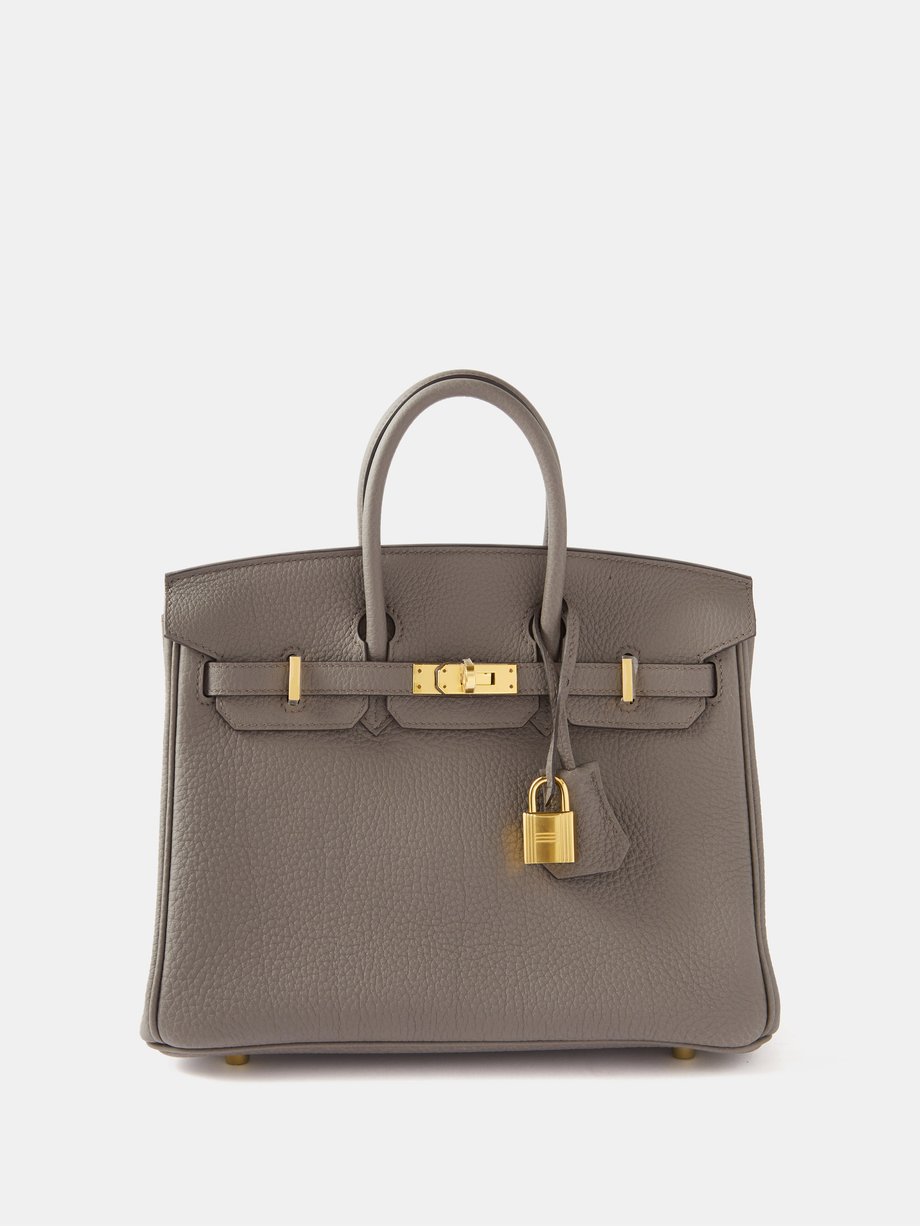 Grey Rare Hermès Birkin 25cm handbag