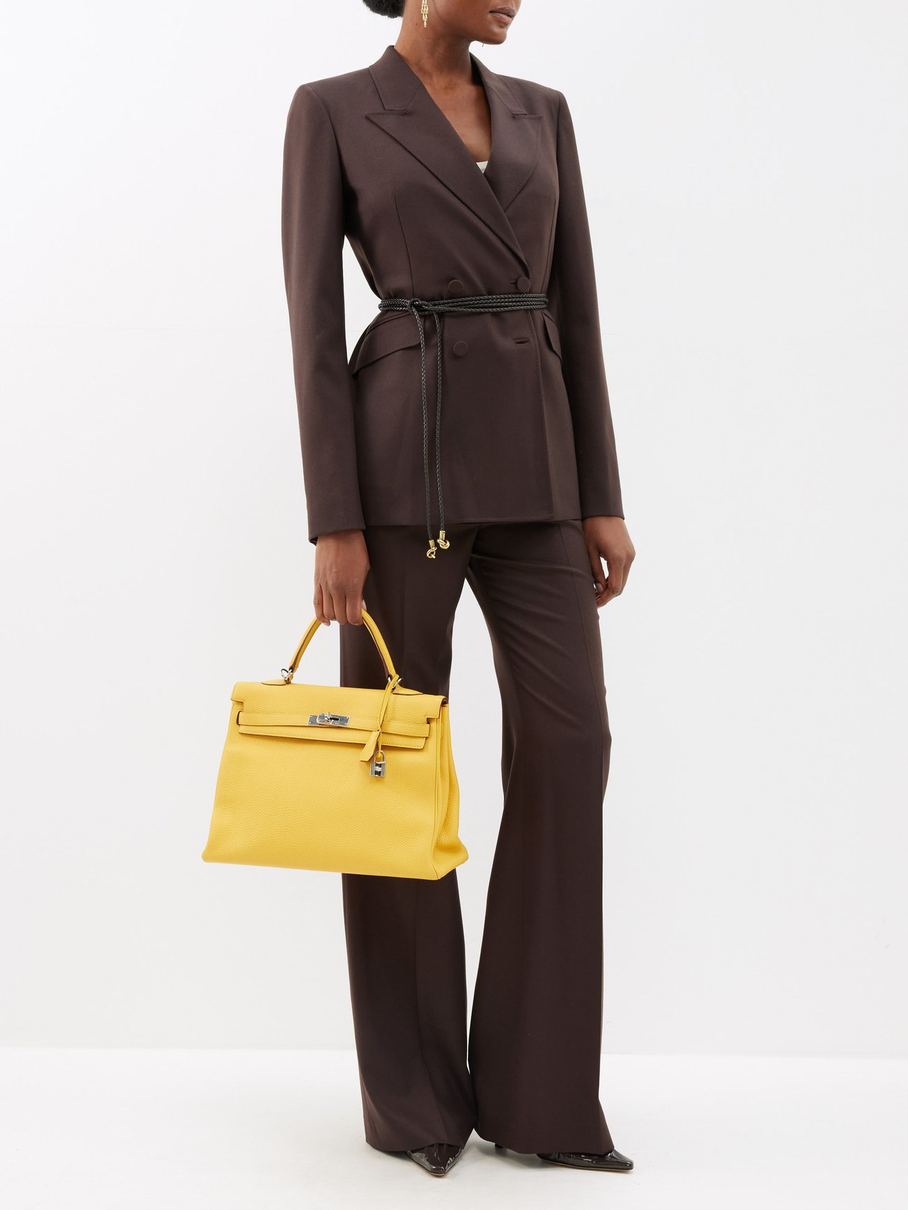 Pink Hermès Kelly 35cm handbag, MATCHES x Sellier