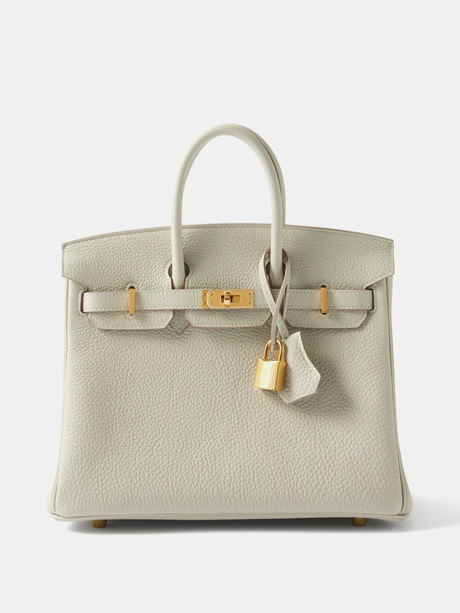 Hermes Birkin Bag Togo Leather Gold Hardware In Grey