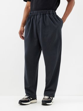 Raey Pantalon de pyjama en coton à taille élastique