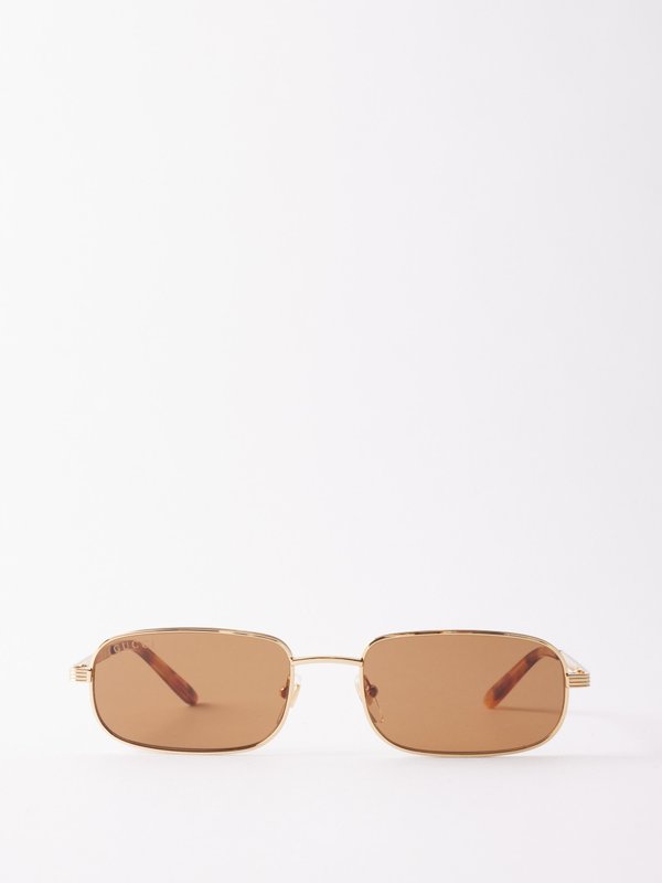 Gucci Eyewear (Gucci) Rectangular metal sunglasses