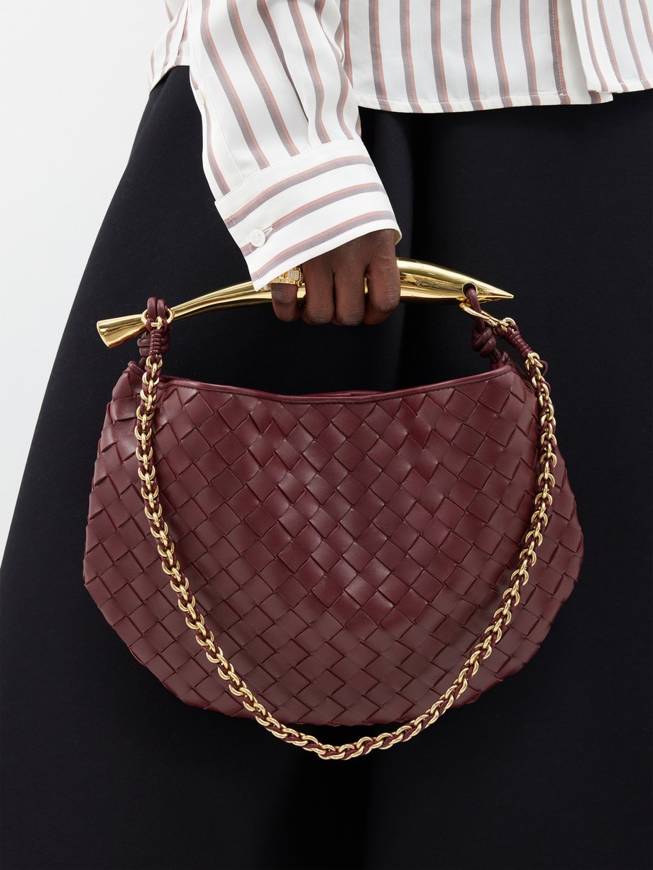 Bottega Veneta Sardine Intrecciato-leather handbag