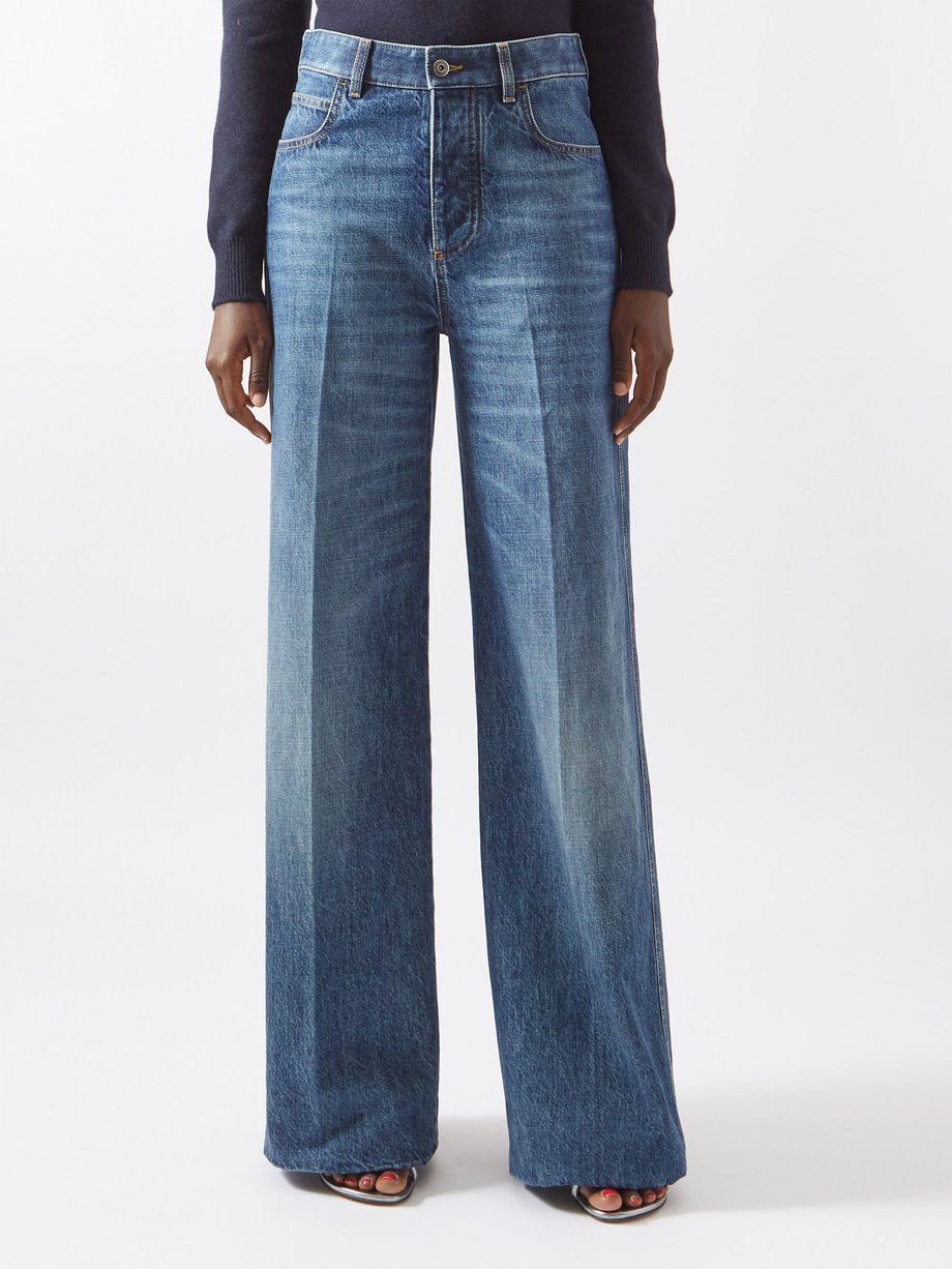 Blue Wide-leg jeans | Bottega Veneta | MATCHESFASHION UK