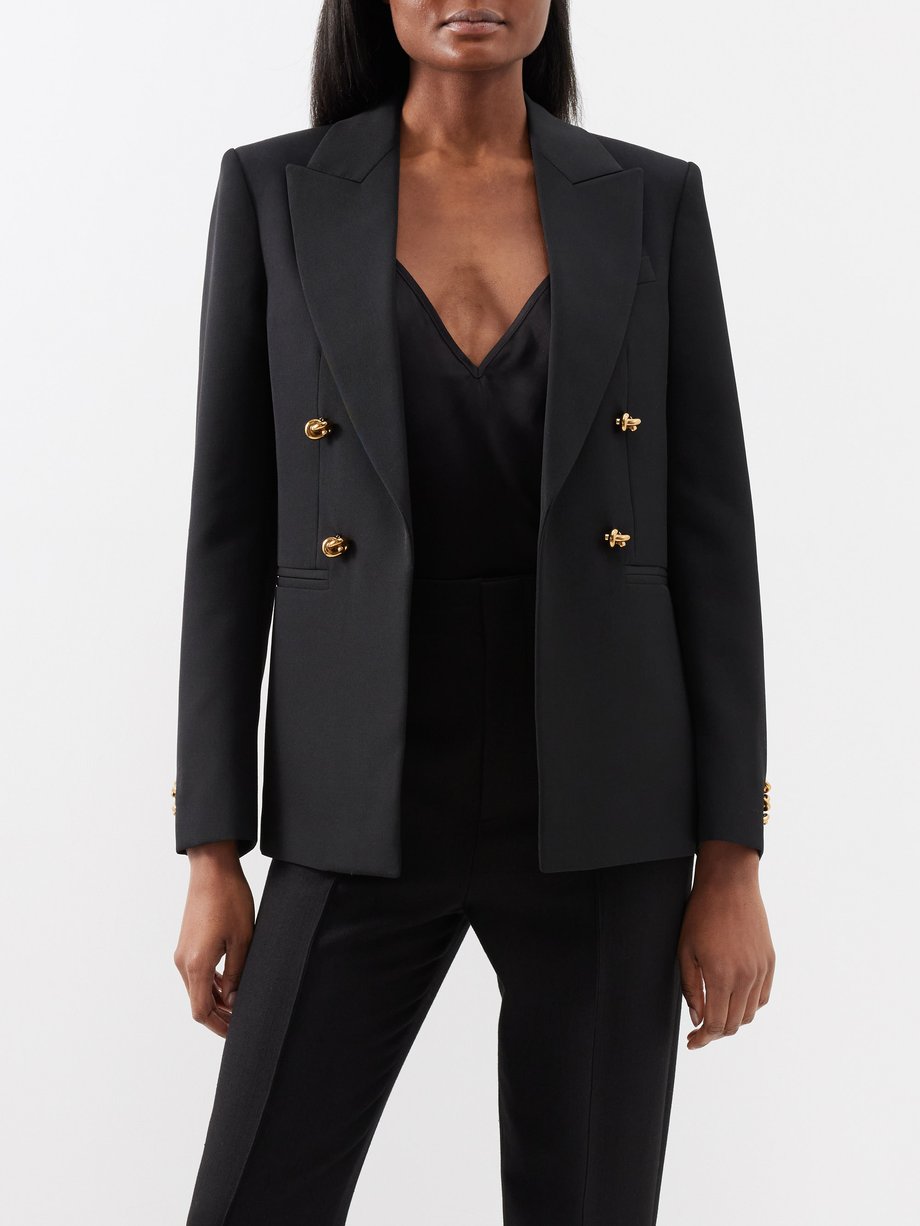 Black Knot single-breasted wool jacket | Bottega Veneta | MATCHES UK