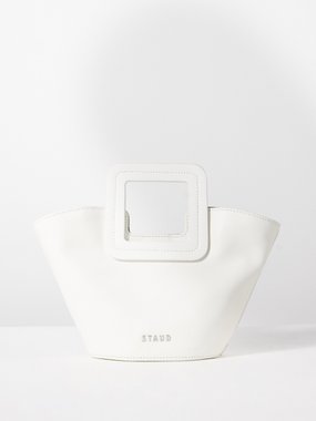 Staud Shirley mini leather bucket bag
