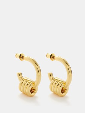 Tohum Dunya Apia 24kt gold-plated hoop earrings