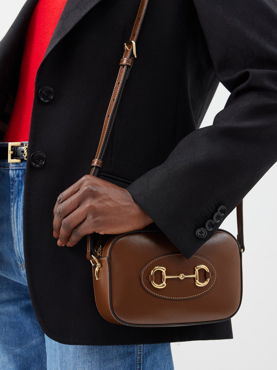 Tan Horsebit 1955 small leather shoulder bag | Gucci | MATCHESFASHION UK