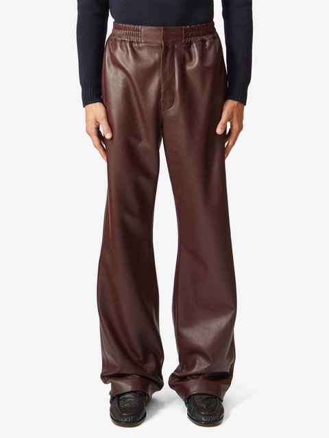 BROWN LEATHER TROUSERS