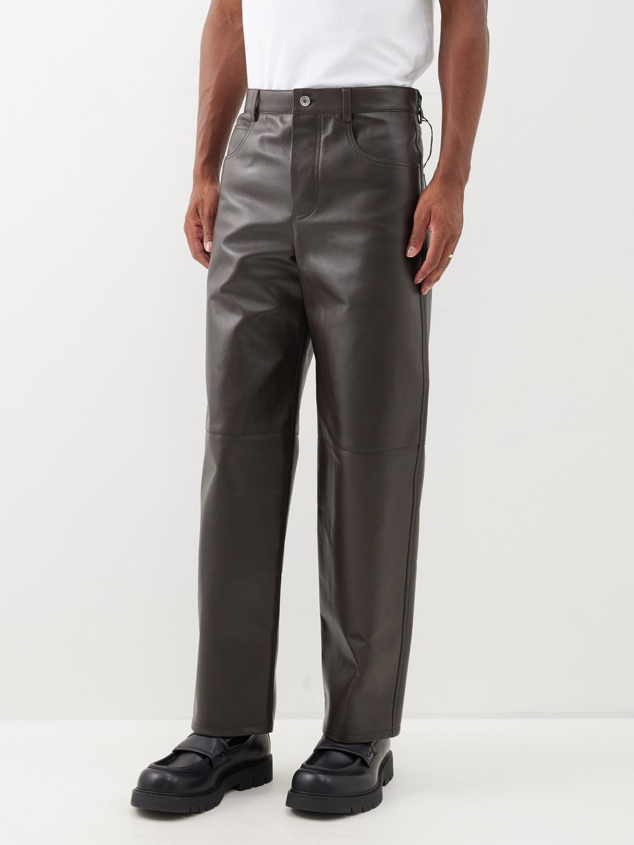 Lana Leather Tapered Trousers, Trousers & Leggings | FatFace.com