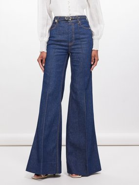 Zimmermann Belted flared jeans
