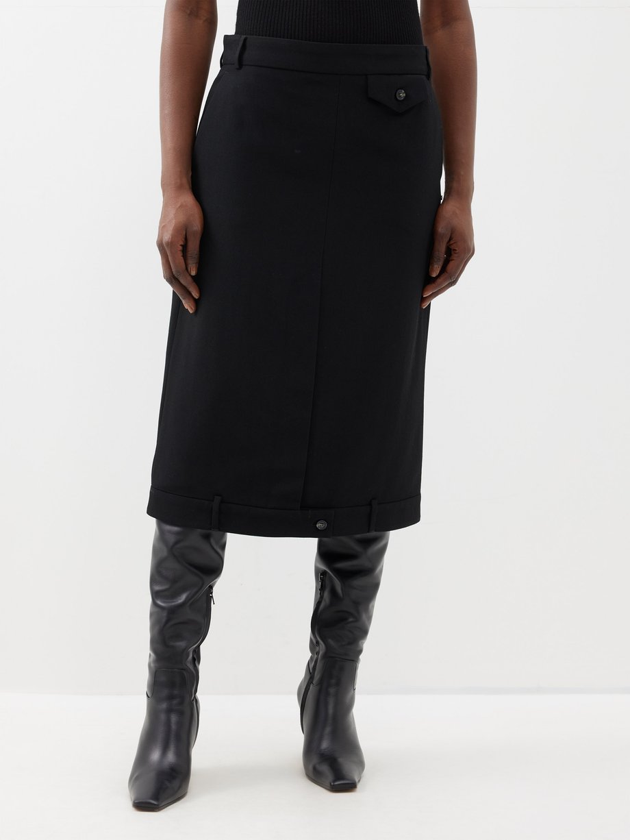 Black Albio skirt | Sportmax | MATCHES UK