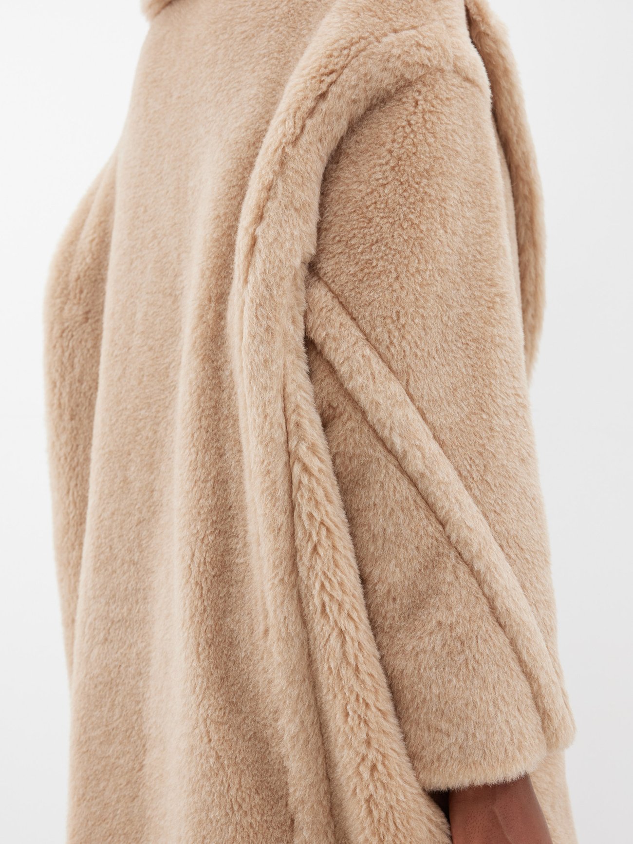 Beige Low Price Teddy Faux fur fabric by the metre - YF 305 Lt.Brandy