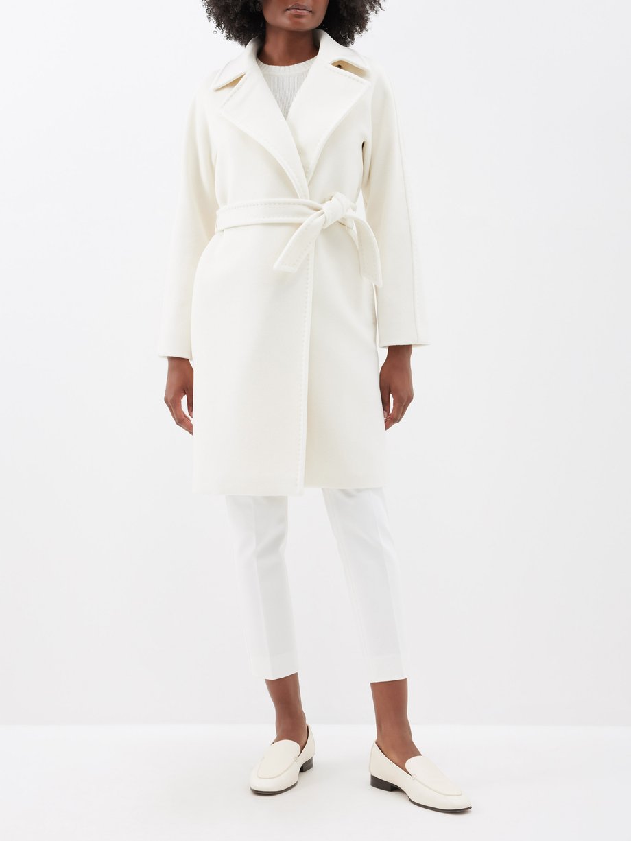 White Estella coat | Max Mara | MATCHES UK