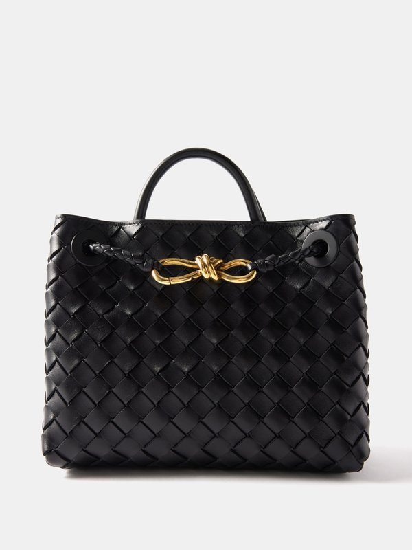 Black Andiamo small Intrecciato-leather handbag | Bottega Veneta ...