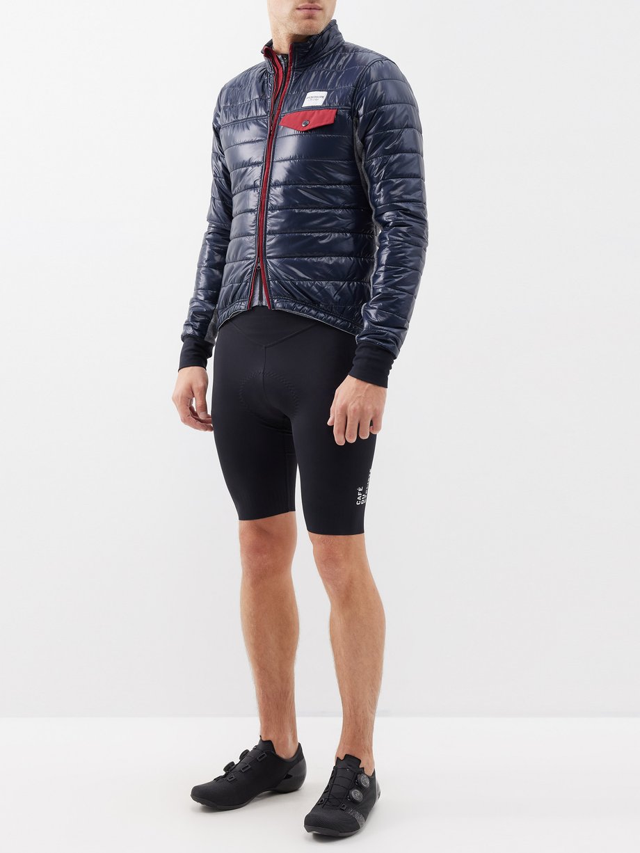 Café Du Cycliste Albertine thermal padded shell and fleece jacket