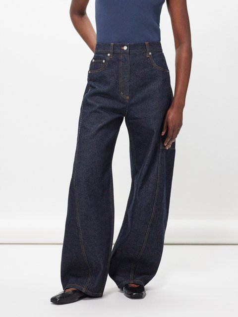 Blue Viola wide-leg jeans, Cecilie Bahnsen