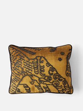 Sister by Studio Ashby Tiger Mountain velvet cushion