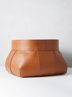 Rabitti 1969 Woody medium leather basket