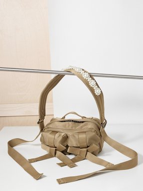 Simone Rocha Faux-pearl embellished belt bag