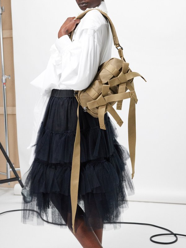 Simone Rocha Faux-pearl embellished belt bag