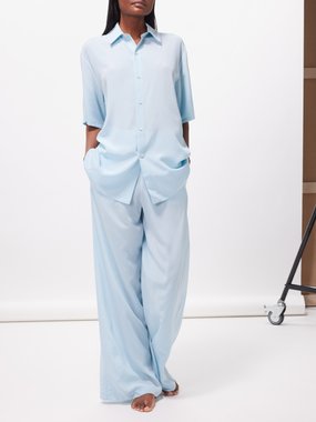 Olivia von Halle Alabama silk-crepe de chine pyjamas