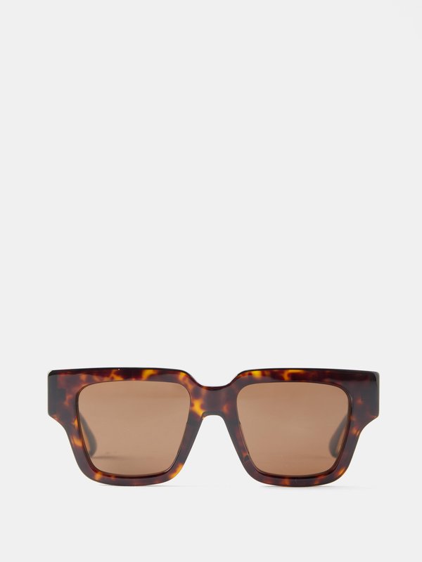 Bottega Veneta Eyewear (Bottega Veneta) Tortoiseshell-effect acetate sunglasses
