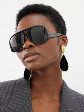 Saint Laurent Eyewear Saint Laurent Aviator acetate sunglasses