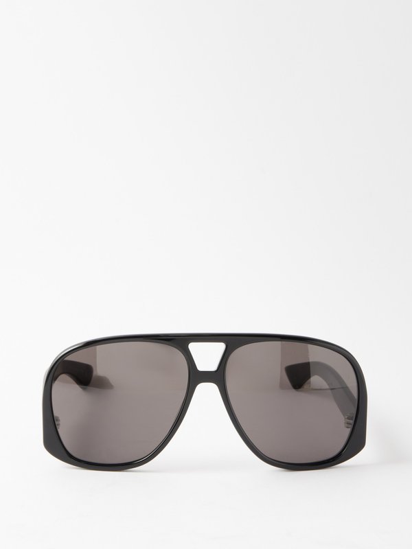 Saint Laurent Eyewear (Saint Laurent) Aviator acetate sunglasses