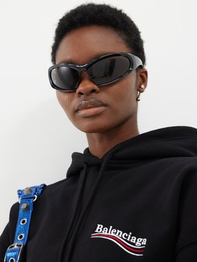 Balenciaga Eyewear Balenciaga Dynamo rectangular acetate sunglasses