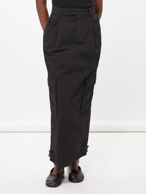 Armarium Shiv cargo-pocket cotton-ripstop midi skirt