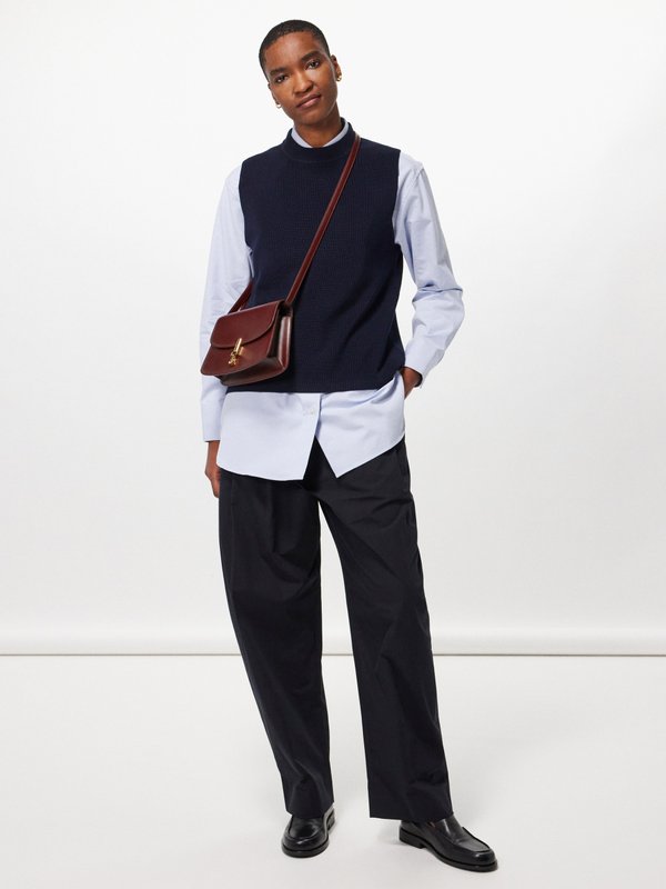 Studio Nicholson Acuna double-pleat cotton-twill trousers