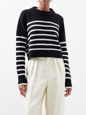 La Ligne Mini Marin striped wool-blend sweater