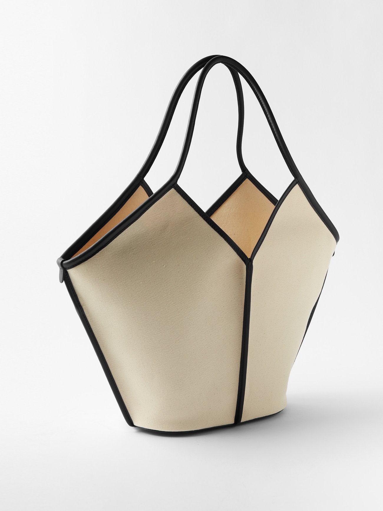 Hereu Calella Leather-trimmed Organic Cotton-canvas Tote Bag in