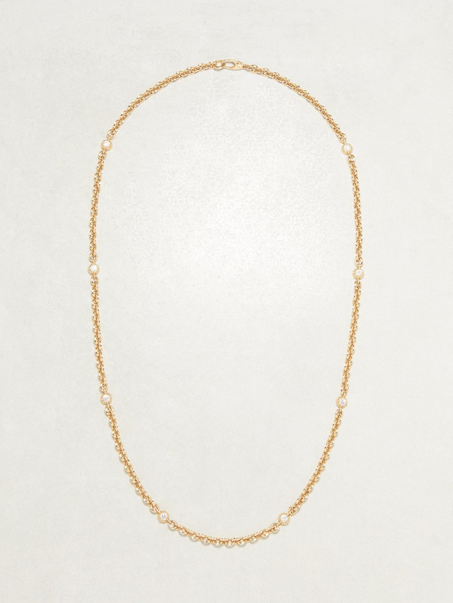 Gold Diamond & 18kt gold necklace | Lizzie Mandler | MATCHESFASHION US