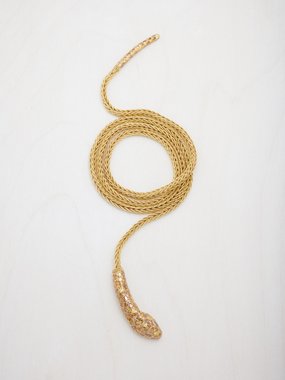 Selim Mouzannar Basilik diamond, sapphire & 18kt gold necklace