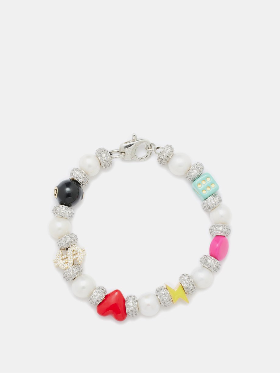 Joolz by Martha Calvo MC crystal, enamel and beads bracelet