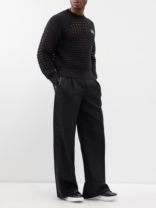 Cropped suit trousers - Dark grey marl - Men | H&M CA