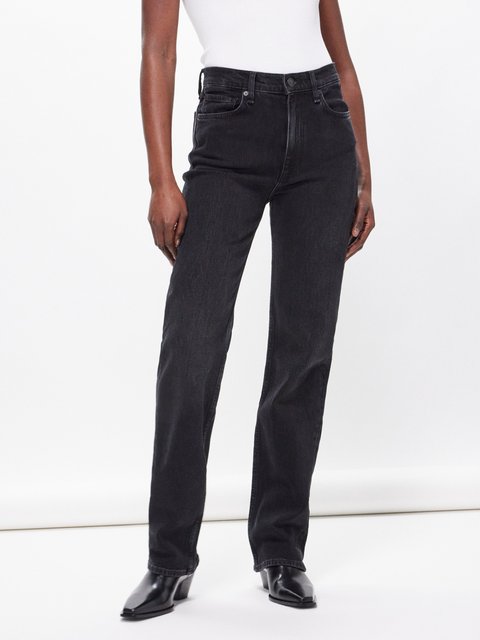 Navy Slim-leg selvedge-denim jeans | Jil Sander | MATCHES UK